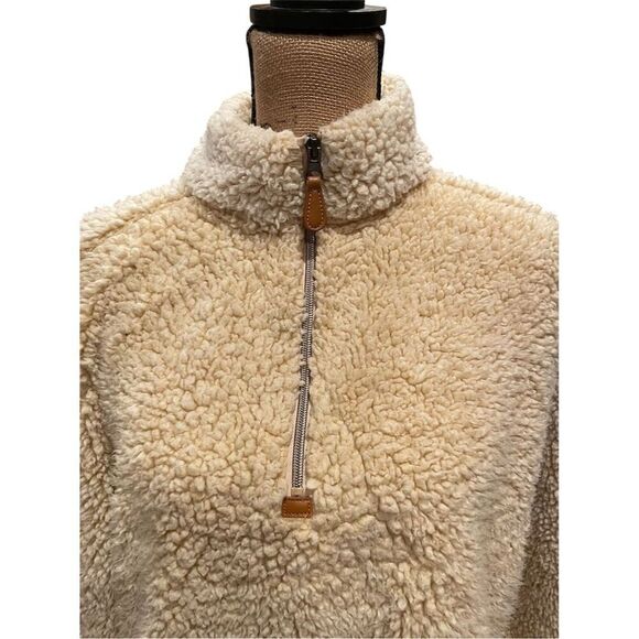 Simply Southern Women's Sherpa Pullover Jacket Cream Size M Casual Winter - Picture 2 of 9